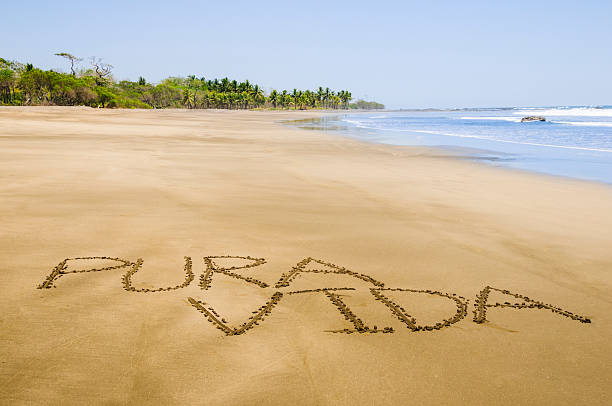 Pura Vida is a favorite Costa Rican expression which means Pure Life. Image was taken on Cocos beach in Guanacaste province.